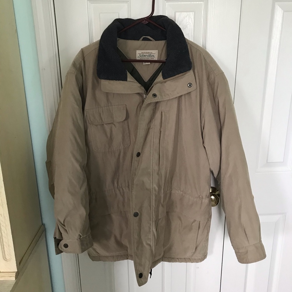 Men’s tan winter coat  size L